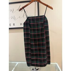 Urban Outfitters 90s Style Plaid Spaghetti Strap Mini Dress | Size Small